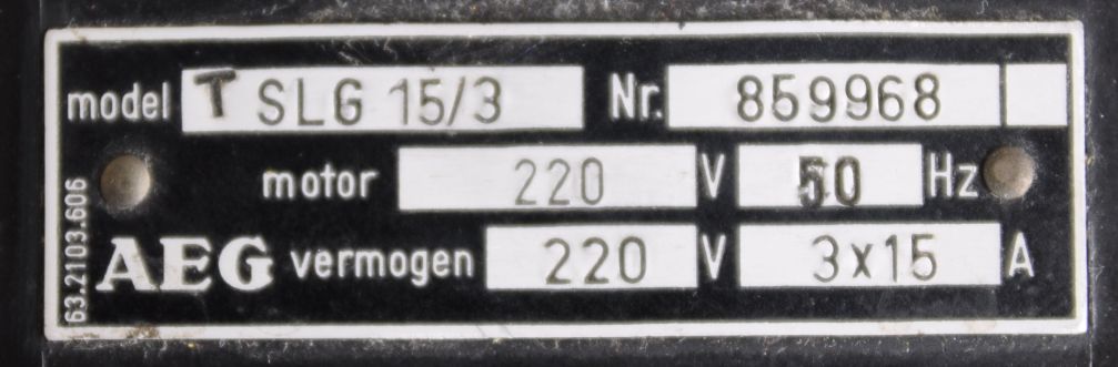 An old and common AEG slg timeswitch