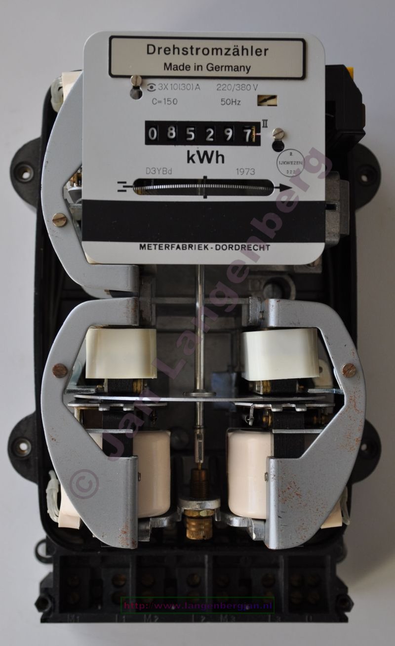 An old kwh meter from meterfabriek Dordrecht