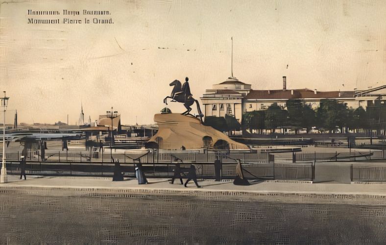 An old and vintage Russian postcard